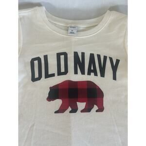 Old Navy New‎ with tags Long Sleeve Shirt Dress Off White Color Size 4T